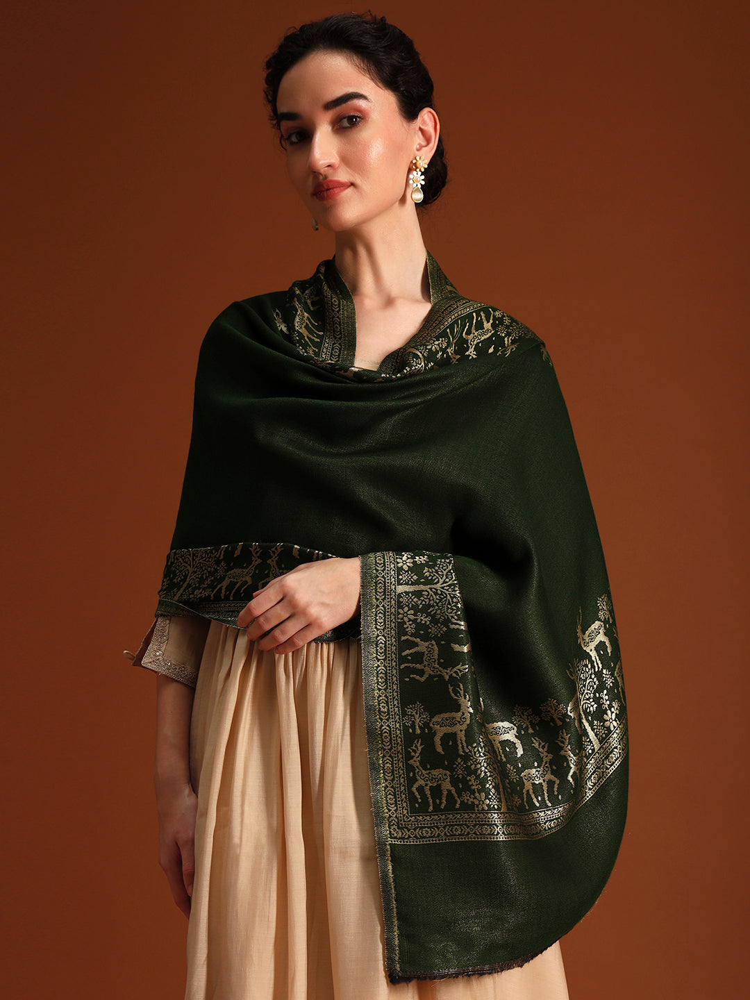 Women Shahi Caravan Zari Stole