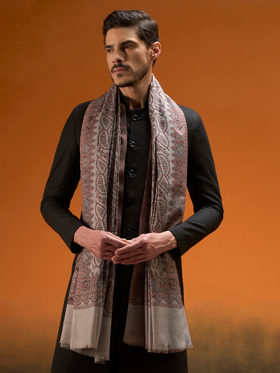 Men Shahi Jaal Jamawar Shawl
