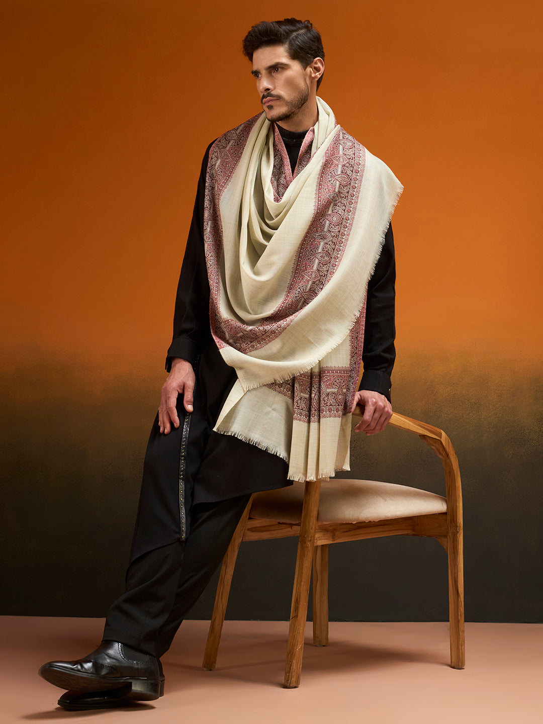 Men Shikoh Shawl Jamawar Shawl