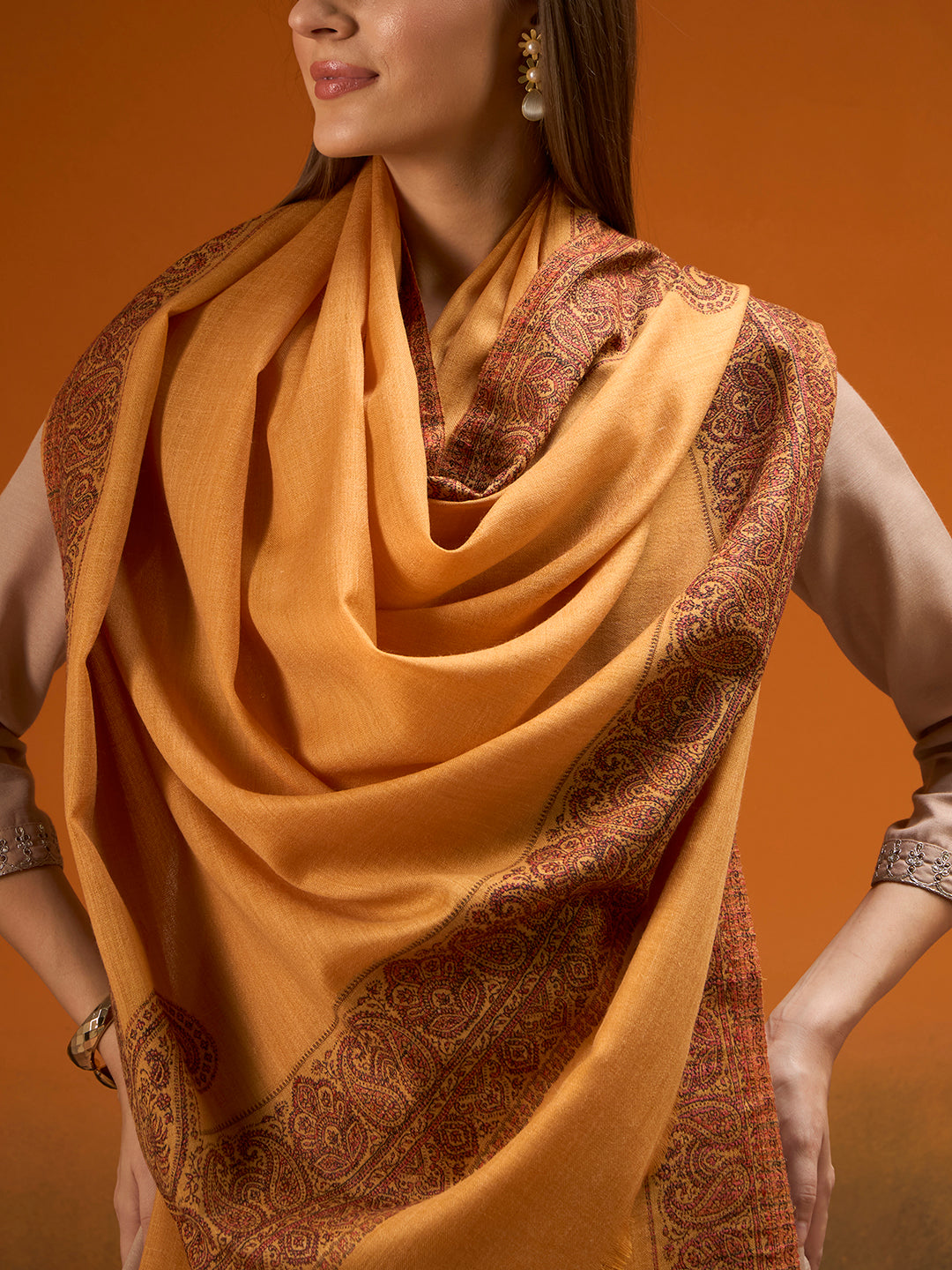 Women Naqsh Kashmiri Jamawar Woven Shawl