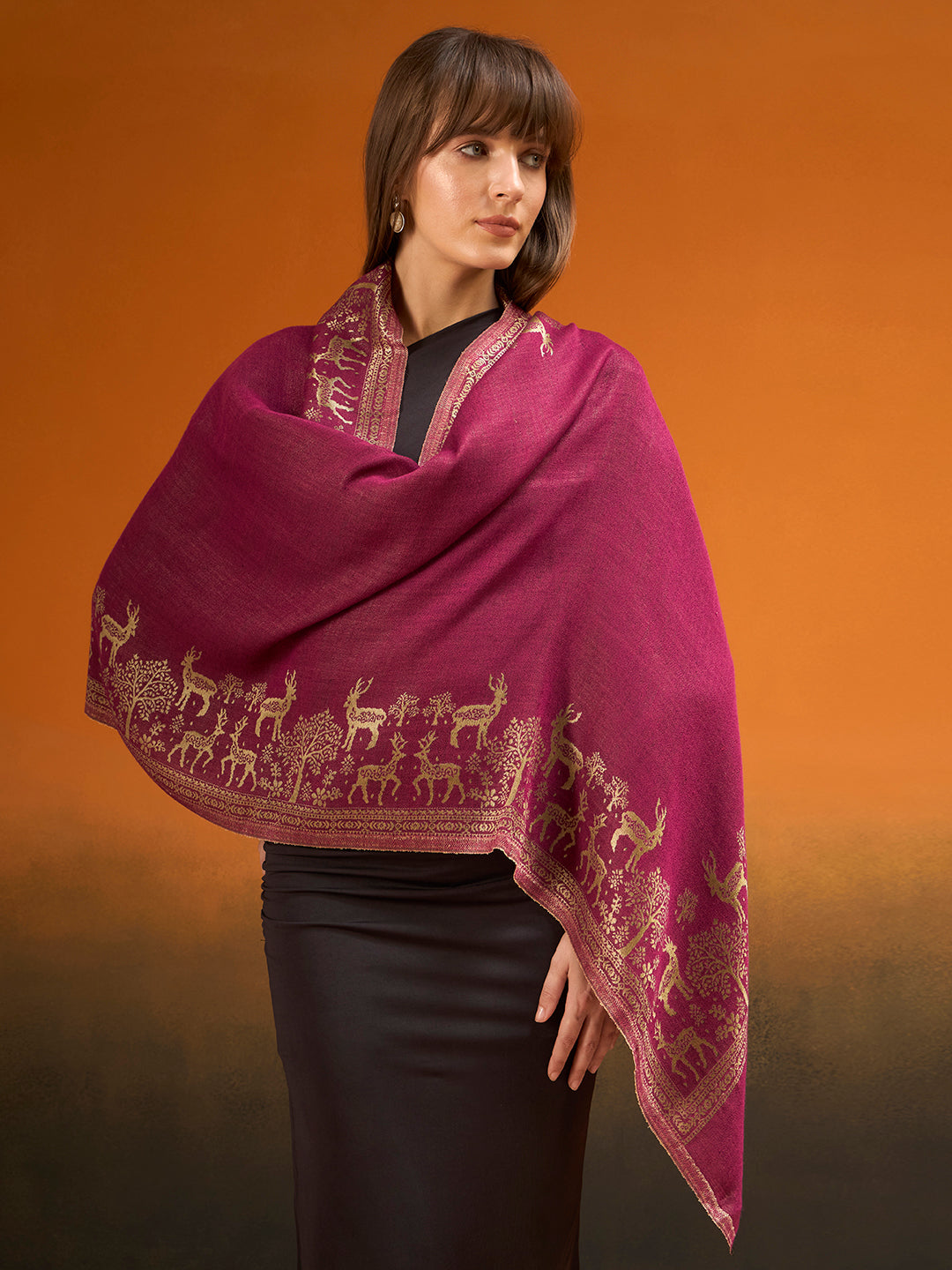 Women Shahi Caravan Zari Stole