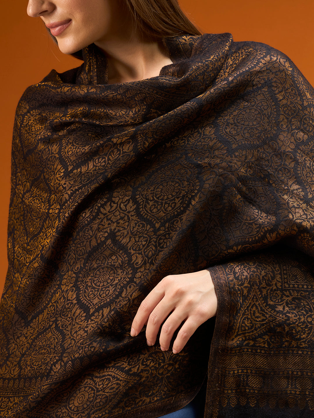 Women Imperial trellis Zari Stole