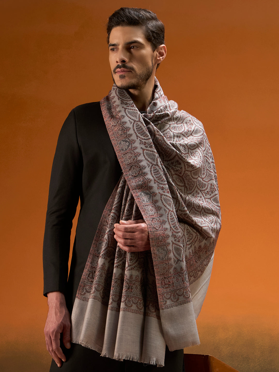 Men Shahi Jaal Jamawar Shawl