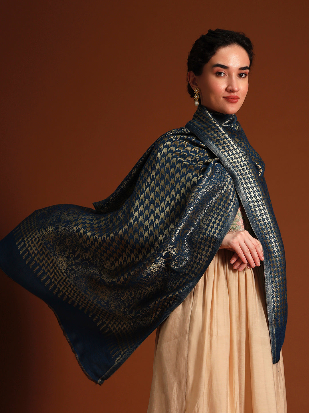 Women Royal Zari Elegance Stole
