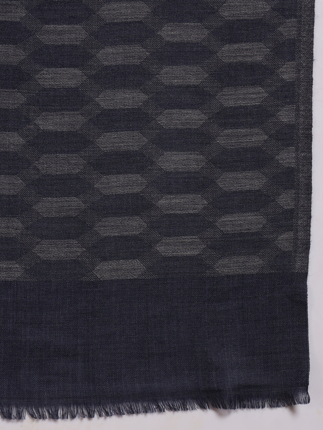 Men Kavya Ikat 100% Pure Wool Checkered Stole