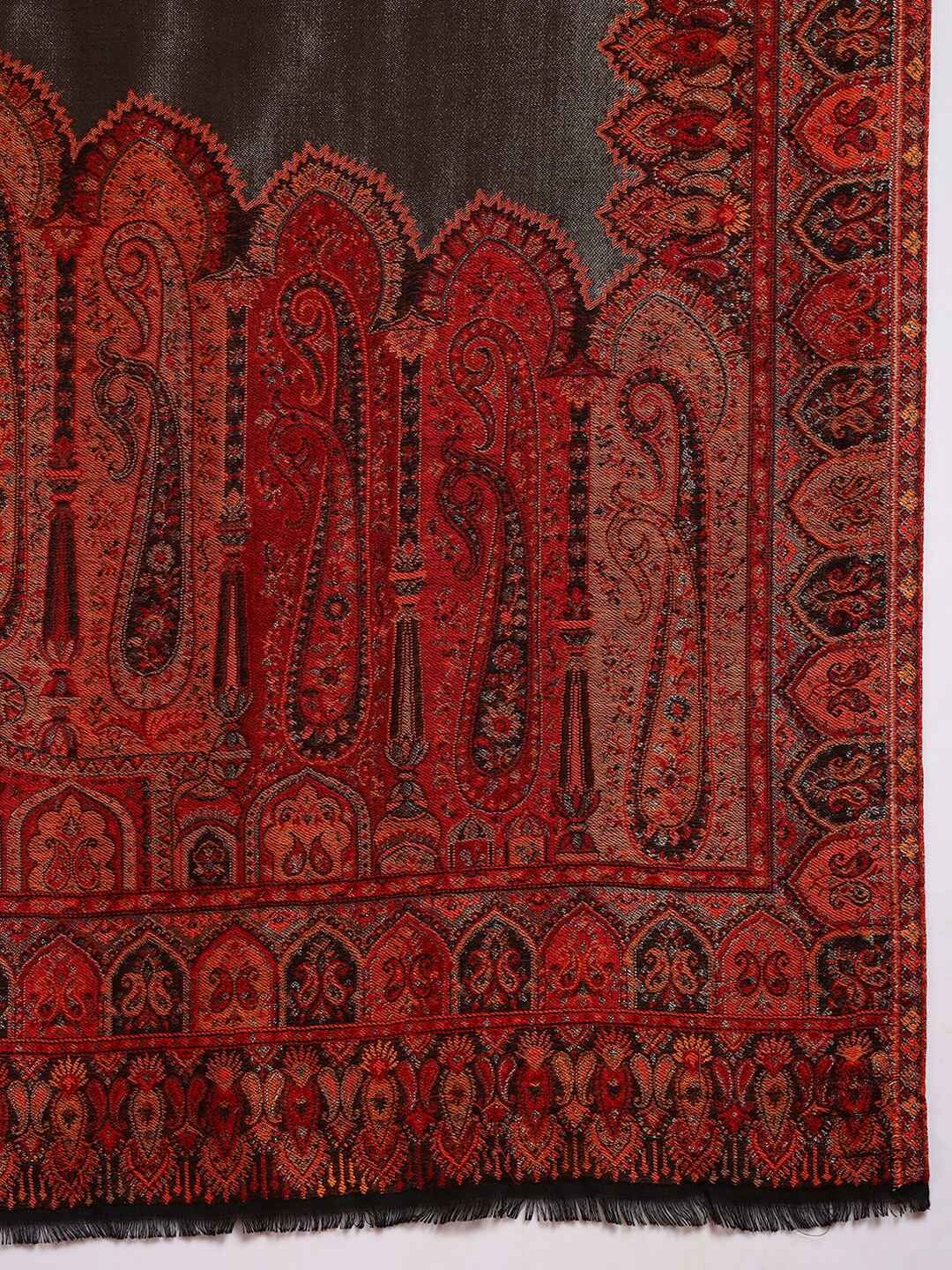 Pashmoda Women Zarvash Zari Kaani Fine Wool Shawl (Size: 101X203 CM)