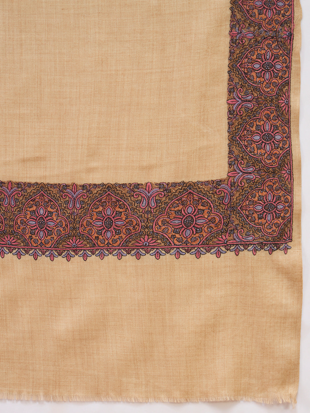 Women Nafāsat Fine Wool Sozni Hand Embroidered Shawl