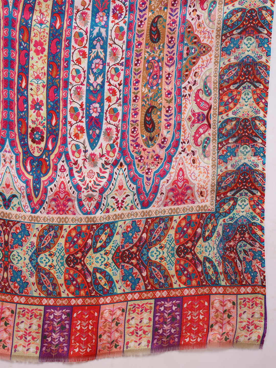 Pashmoda Women Royal Embers Fine Soft Bamboo Fibre Stole (Size: 71x203 CM)