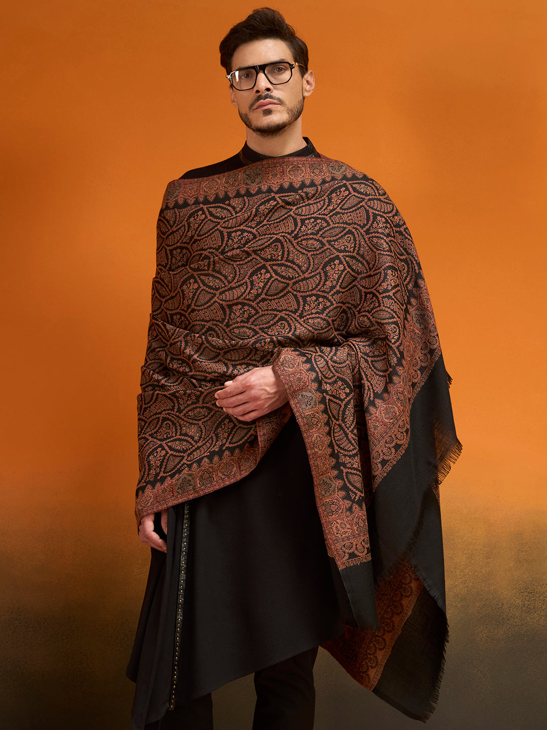 Men Shahi Jaal Jamawar Shawl