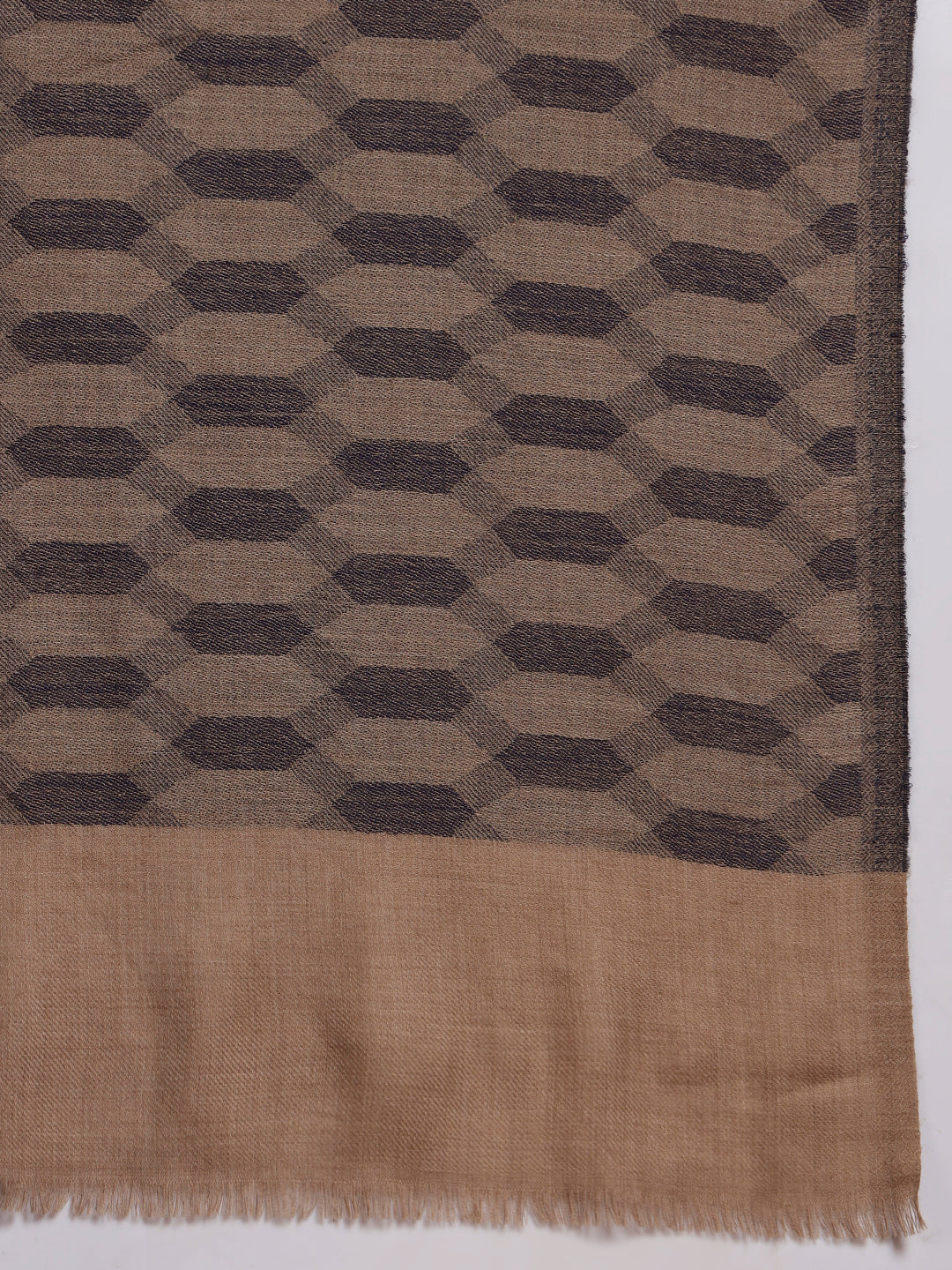 Men Kavya Ikat 100% Pure Wool Checkered Stole