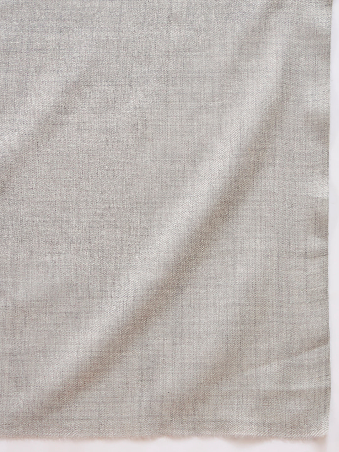Women Verdant Grace Fine Wool Blend Solid Melange Shawl