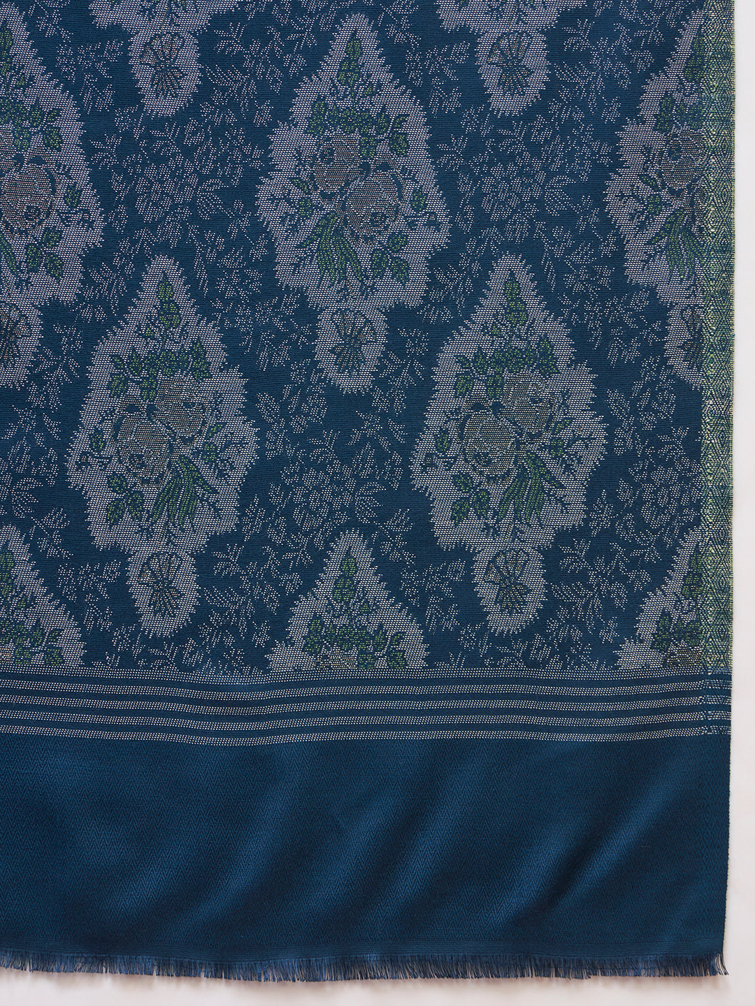 Pashmoda Imperial Royal brocade Stole for Women, Wool Blend Pashmina Style Shawl Wrap, Traditional Kashmiri Jamawar Woven Design, Luxury Evening & Festive Scarf (28 x 80 Inches)