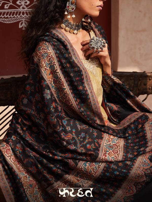 Women Khwaab Woven Design Jamawar Shawl (Size 101X203 CM)