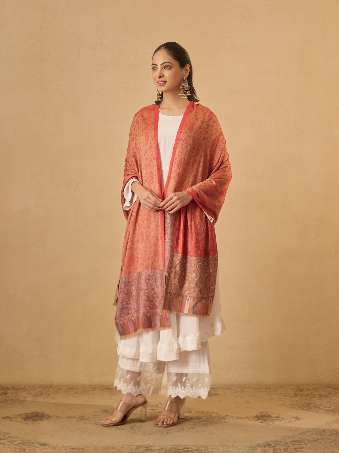 Pashmoda Women Gulpari Kaani Stole (Size : 71X203 CM)