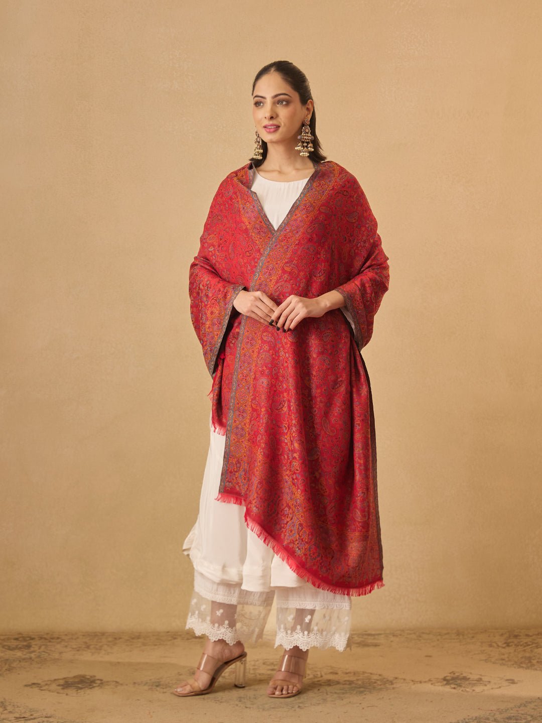 Pashmoda Women Chandni Kaani Stole (Size : 71X203 CM)