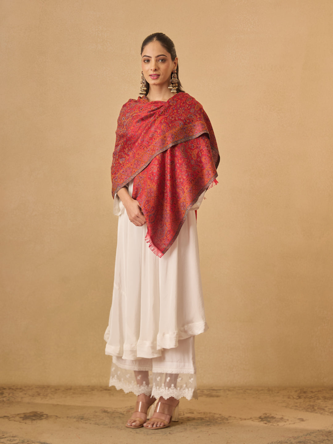 Pashmoda Women Chandni Kaani Stole (Size : 71X203 CM)