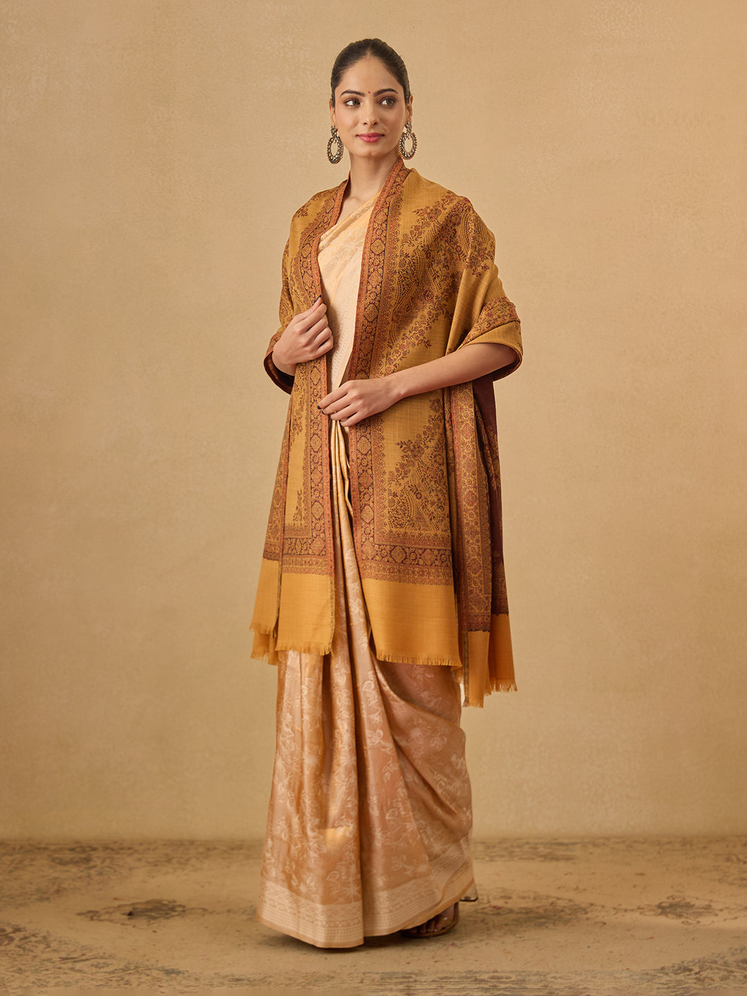 Pashmoda Women Kohsar Kashmiri Jamawar Woven Shawl (Size: 101X203 CM)