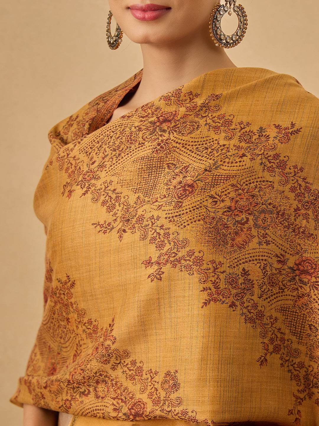 Pashmoda Women Kohsar Kashmiri Jamawar Woven Shawl (Size: 101X203 CM)