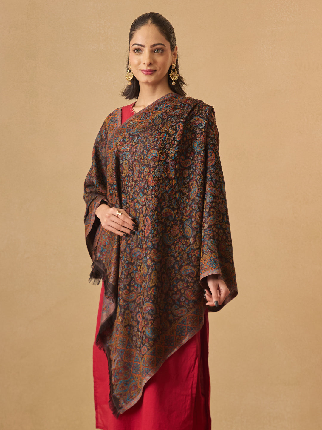 Pashmoda Women Chandni Kaani Stole (Size : 71X203 CM)