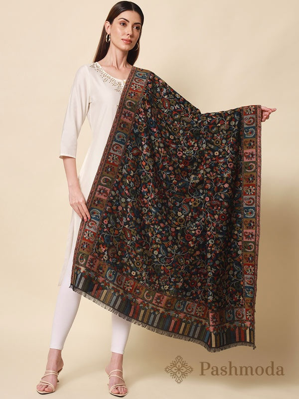 Women's Bahaar Kaani shawl with Pashmoda watermark