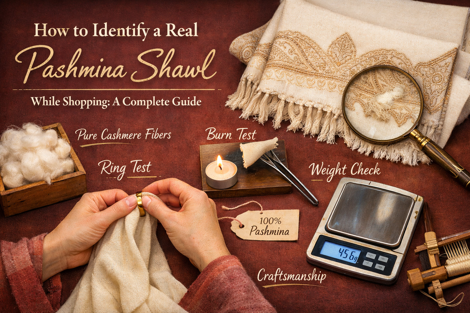 How to Identify a Real Pashmina Shawl While Shopping: A Complete Guide