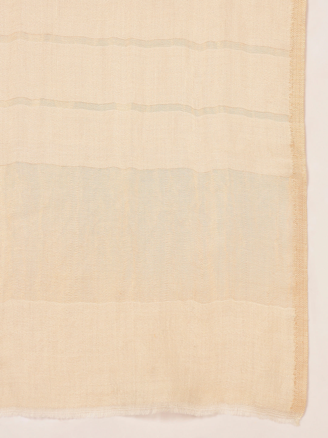 Pashmoda Women Parallel Grace Reversible Zari Moonlight Fine Wool Stole (Size: 71x203 Cm)