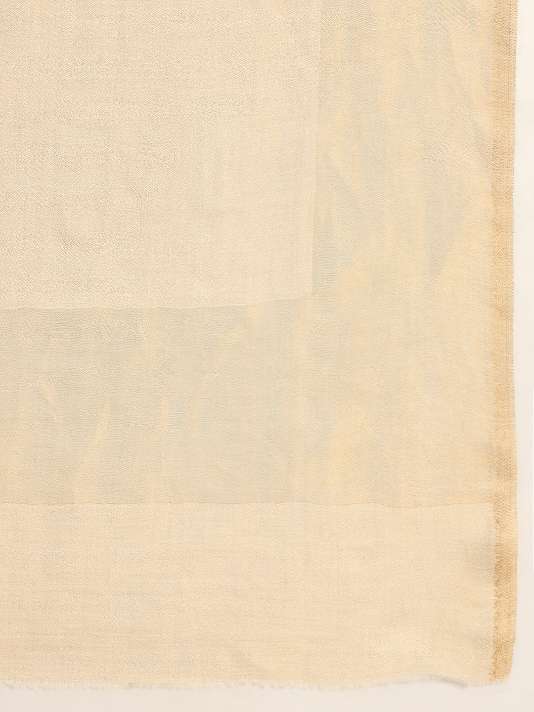 Pashmoda Men Midnight Bronze Reversible Zari Moonlight Fine Wool Stole (Size: 71x203 Cm)