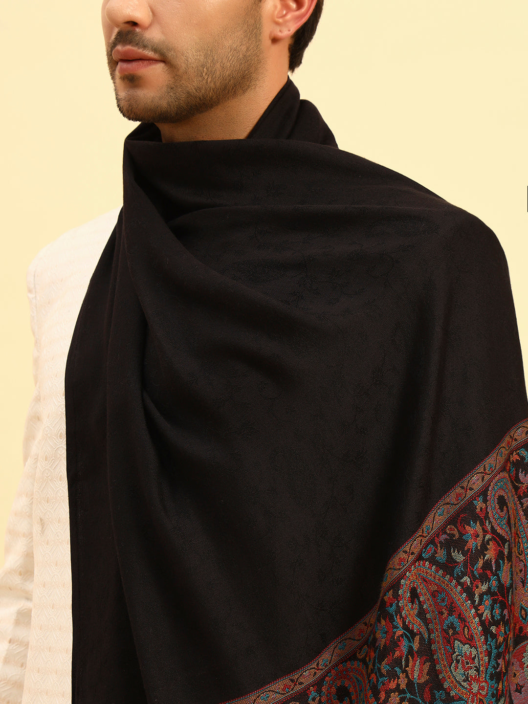 Pashmoda Men Gulpari Kaani Stole (Size : 71X203 CM)