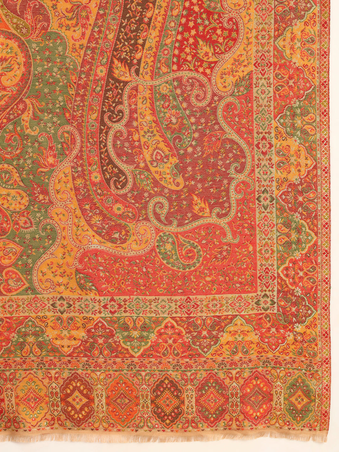 Pashmoda Men Zarveen Zari Kaani Fine Wool Shawl (Size-101x203cm)