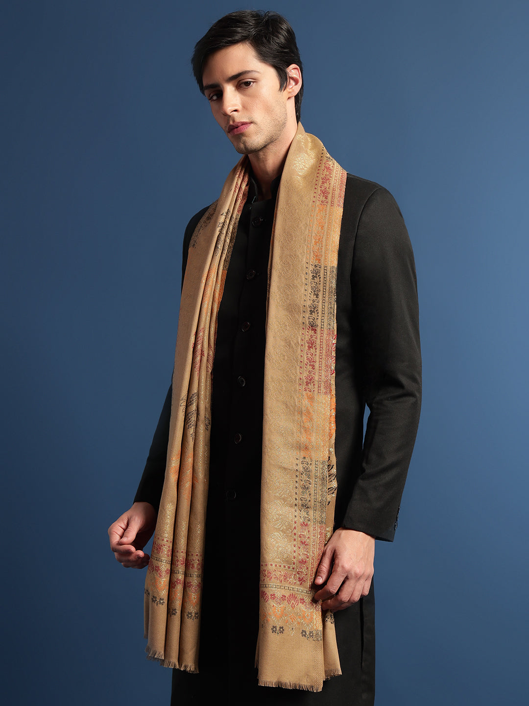 Pashmoda Mens Kaani Shawl (Size: 101x203 Cm)