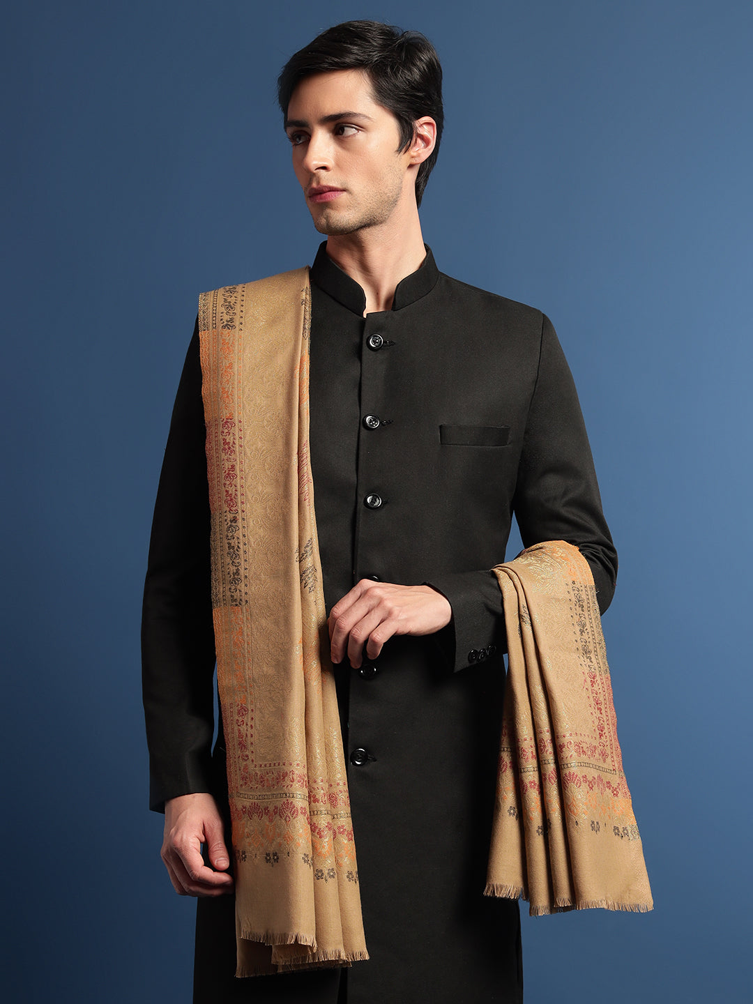 Pashmoda Mens Kaani Shawl (Size: 101x203 Cm)