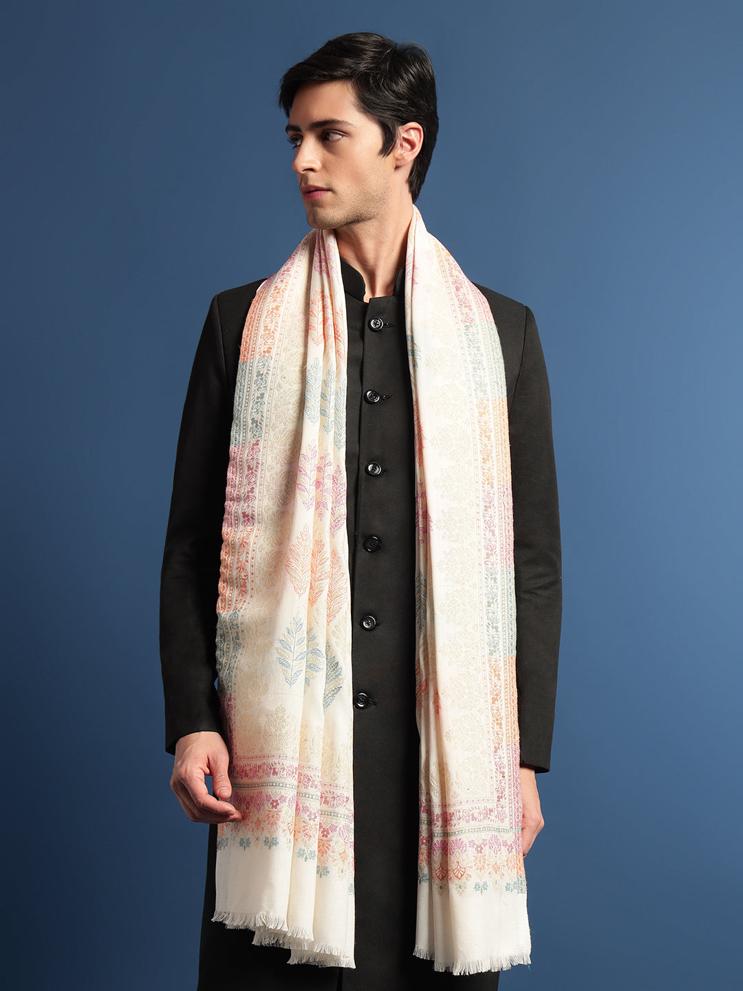 Pashmoda Mens Kaani Shawl (Size: 101x203 Cm)