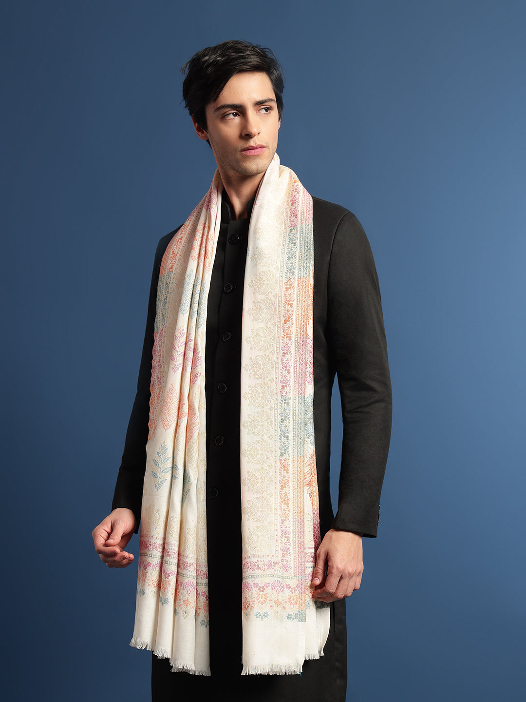 Pashmoda Mens Kaani Shawl (Size: 101x203 Cm)