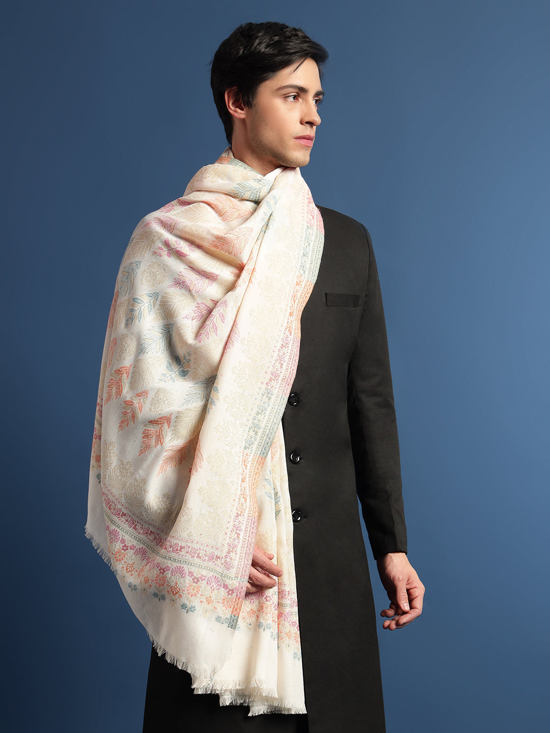 Pashmoda Mens Kaani Shawl (Size: 101x203 Cm)