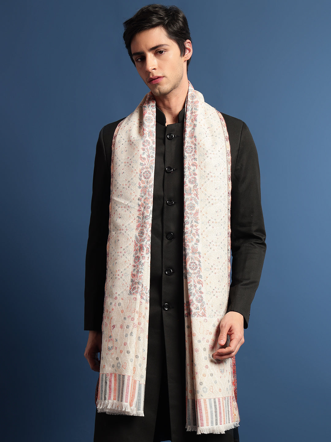 Pashmoda Mens Kaani Shawl (Size: 101x203 Cm)