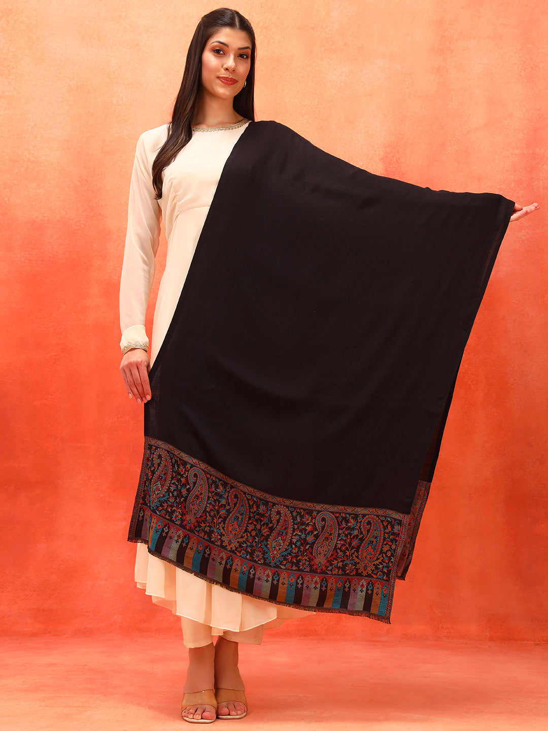 Pashmoda Women Gulpari Kaani Stole (Size : 71X203 CM)