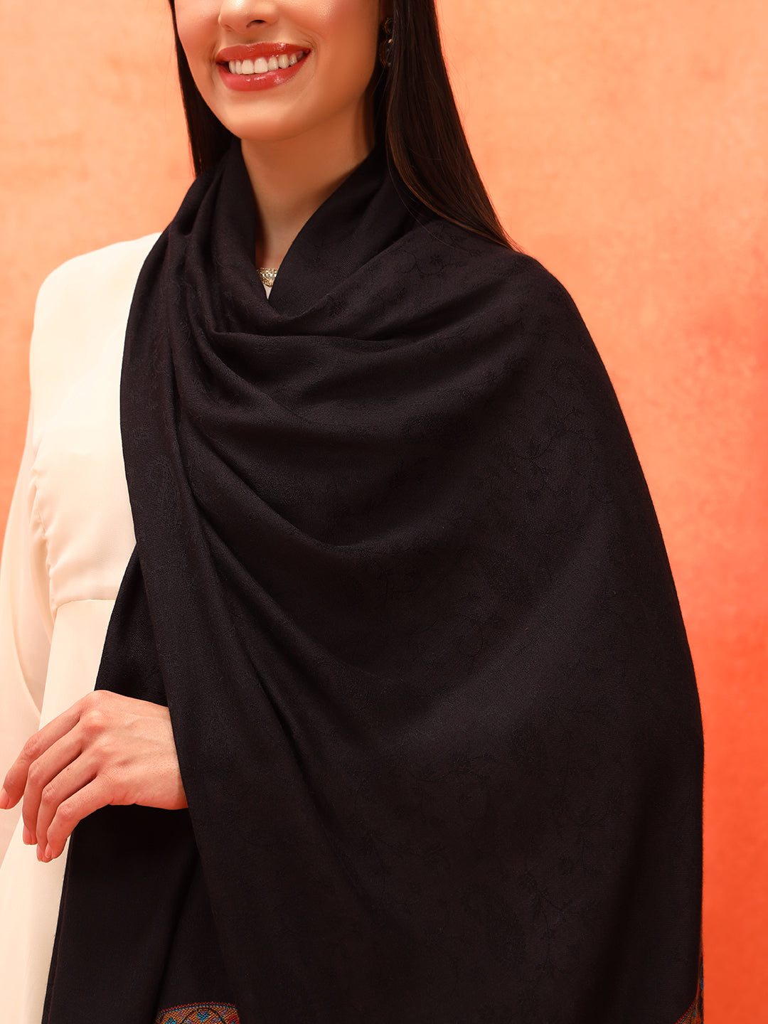 Pashmoda Women Gulpari Kaani Stole (Size : 71X203 CM)