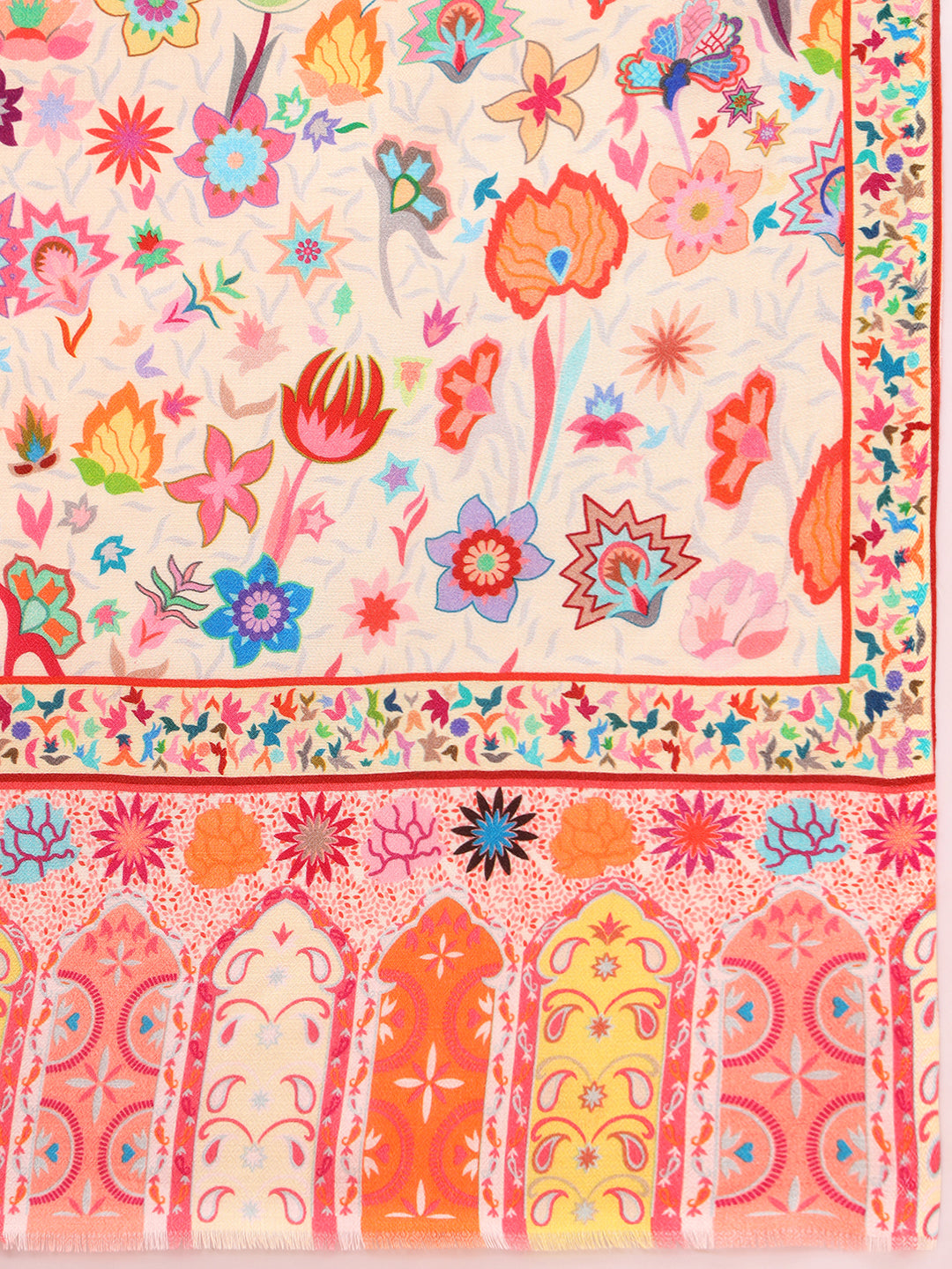 Pashmoda Women Royal Embers Fine Soft Bamboo Fibre Stole (Size: 71x203 CM)