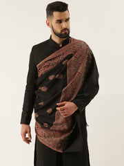 Men Jamawar Shawl, Authentic Kashmiri Luxury Pashmina Style Shawl