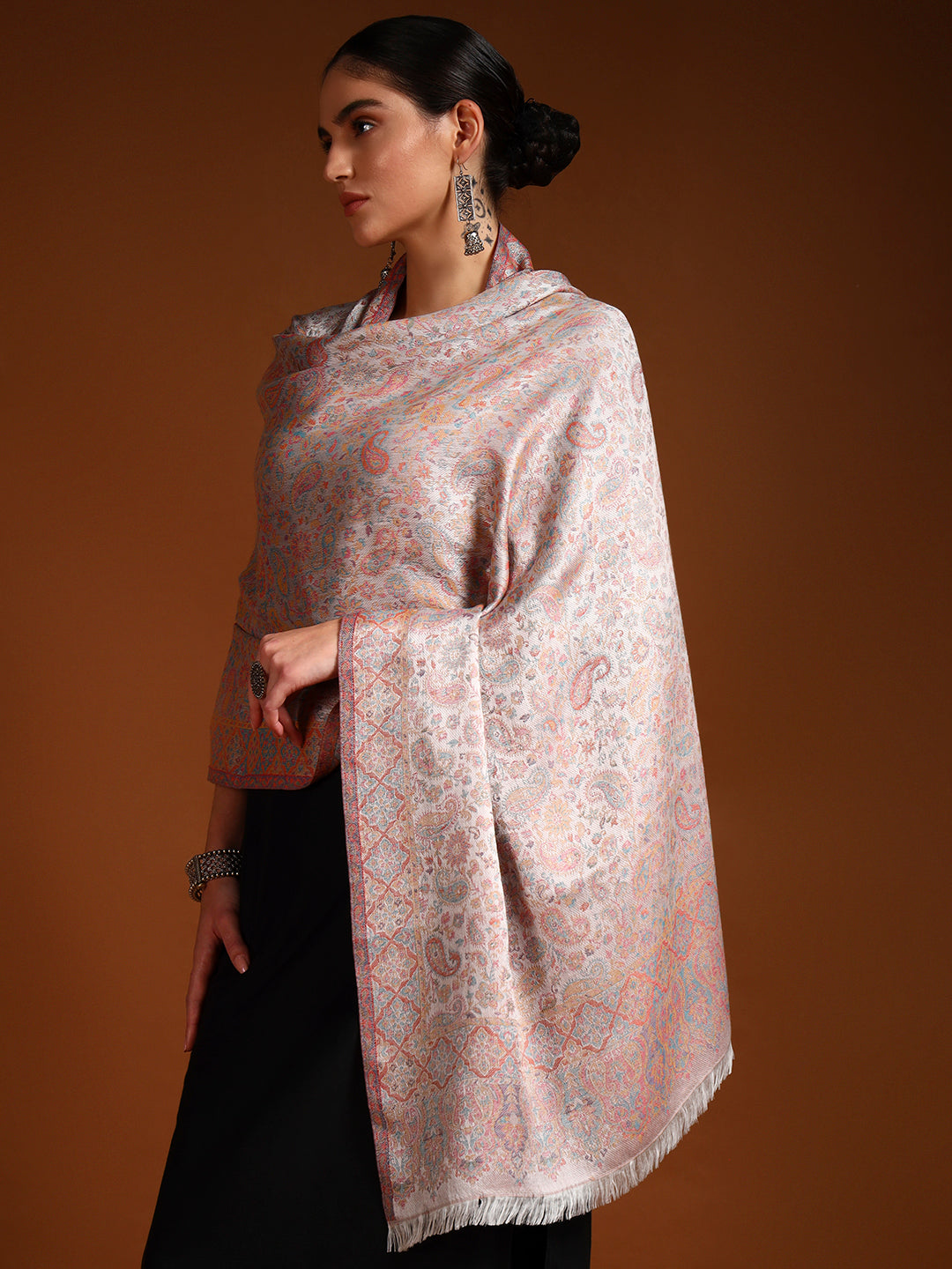 Pashmoda Women Chandni Kaani Stole (Size : 71X203 CM) (Copy)