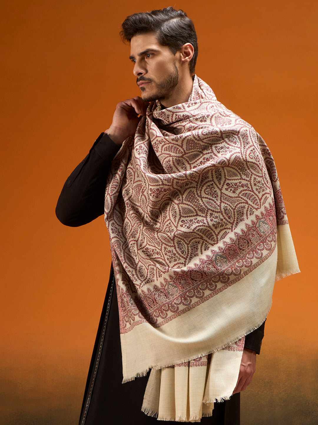 Men Shahi Jaal Jamawar Shawl