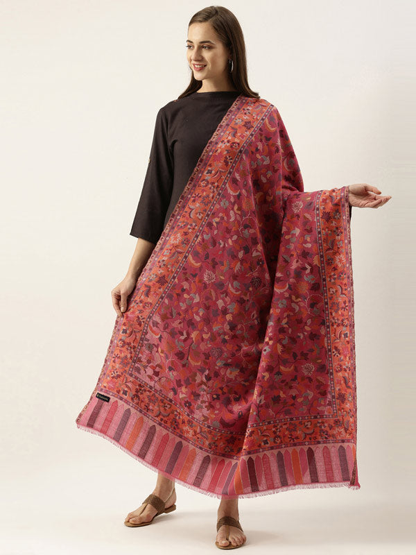 Women's Gulbahaar Kaani Woven Design Shawl (Size 101X203 CM)