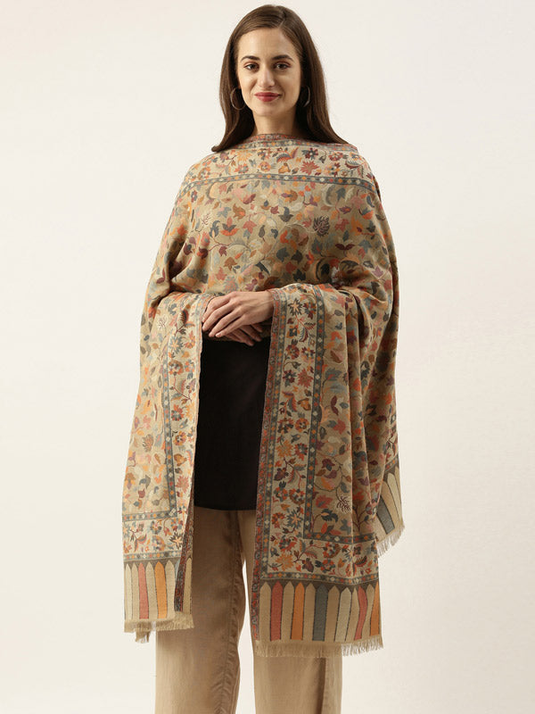 Kaani Woven Design Shawl (Size: 101 X 203 CM)