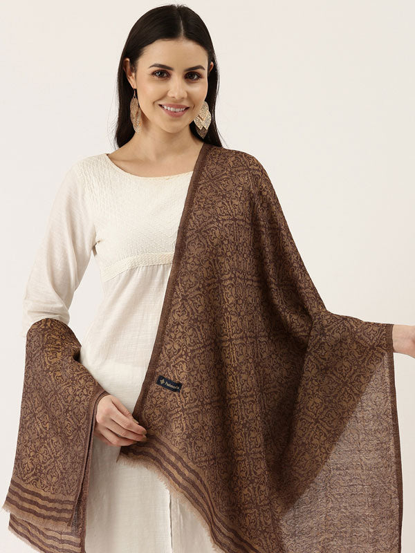 Women's Chaman Fine Pashmina Wool Blend Stole (Size : 71X203 CM)