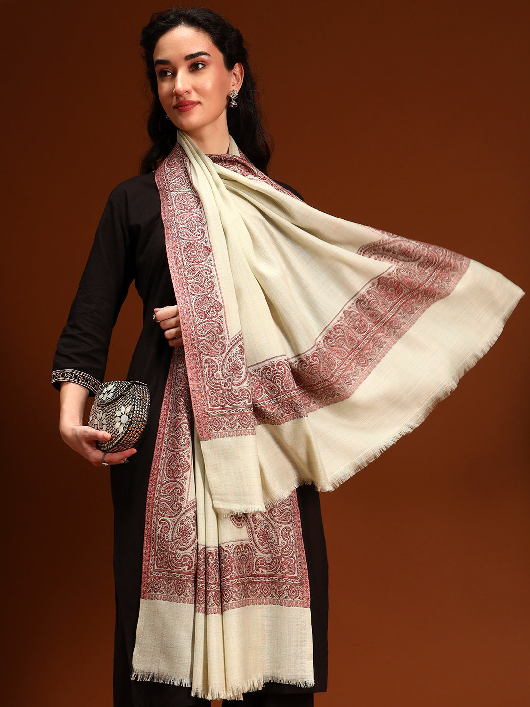 Women Naqsh Kashmiri Jamawar Woven Shawl