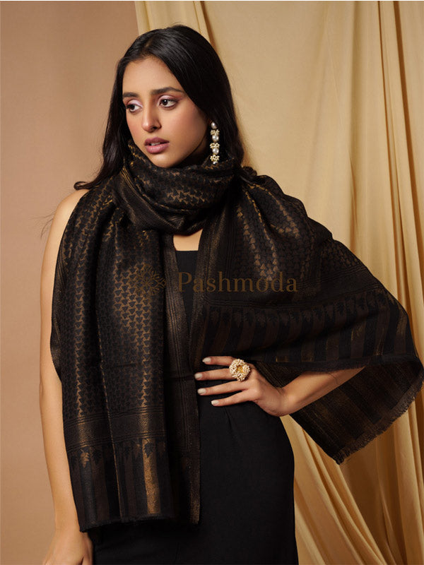 Women's Fine Pashmina Wool Blend Stole (Size : 71X203 CM)