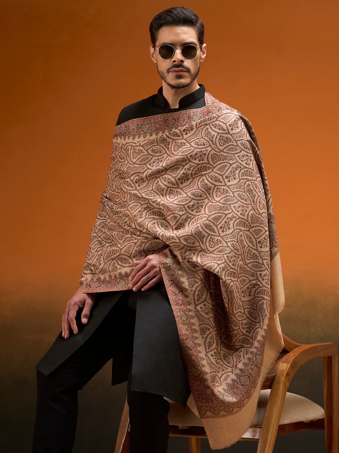 Men Shahi Jaal Jamawar Shawl