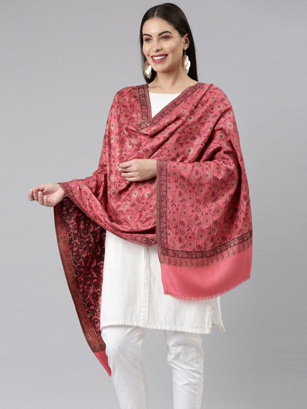 Women's Kaani Stole with Silky Zari Weave, Shawl (Size 72X208 CM)