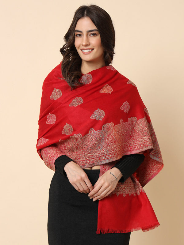 Pashmoda Women's Kaani Woven Design Shawl (Size: 101 X 203 Cms)