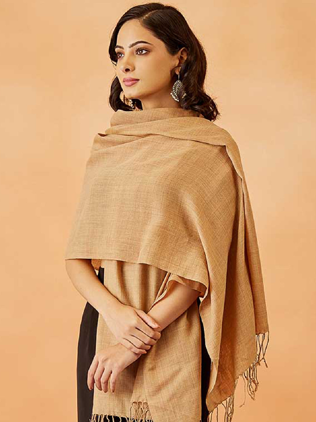 Women's Rahmat Fine Wool Melange Stole (Size: 71x203 CM)